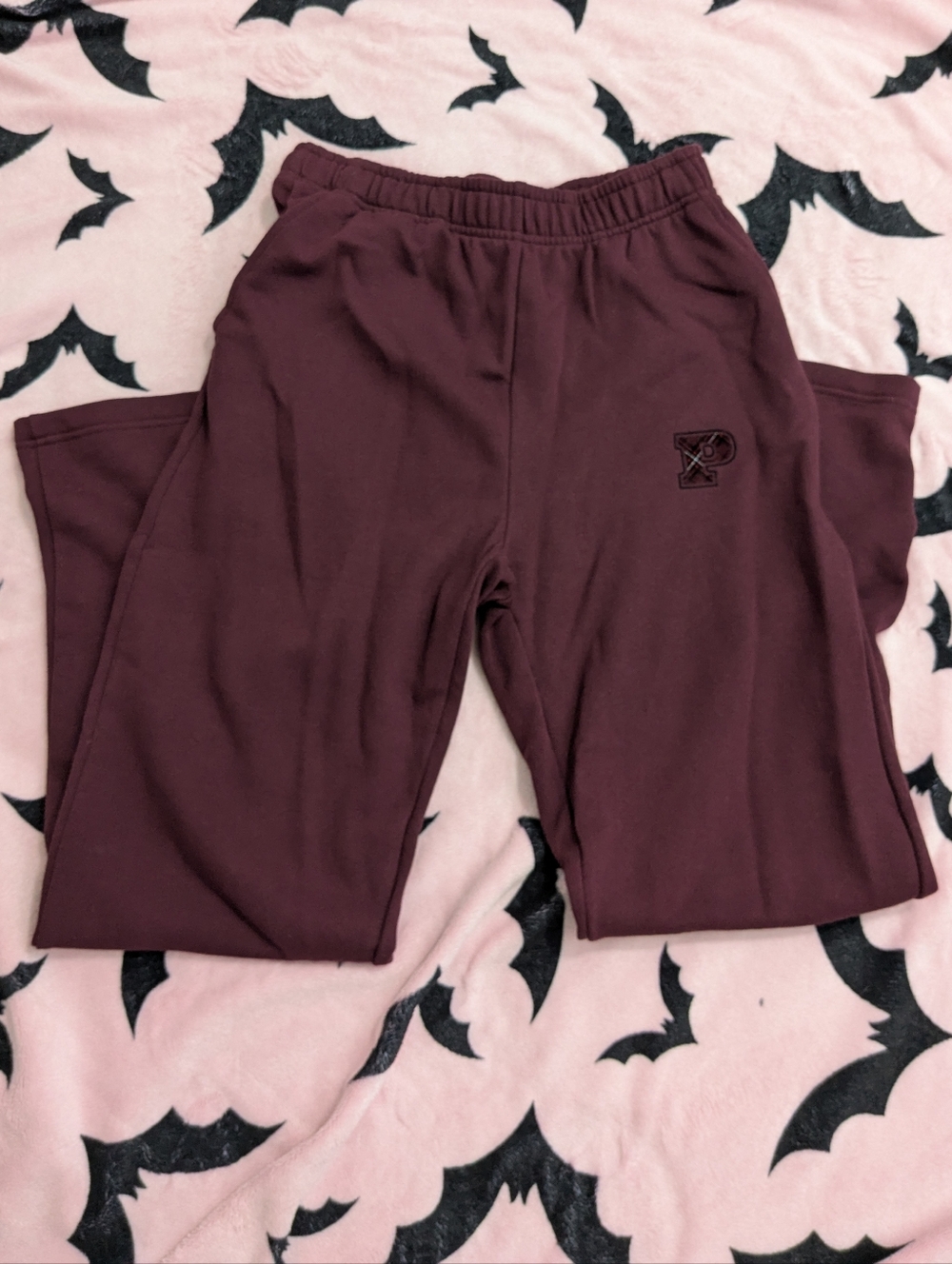 VS PINK Burgundy Lounge Pants